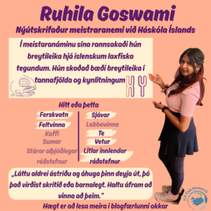 Ruhila Goswami: Þar sem tennur og litningar mætast